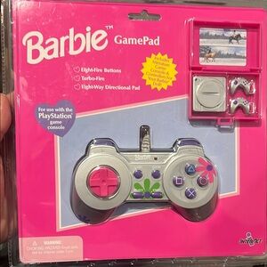 New Sealed Barbie GamePad Controller For Sony PlayStation 1/ Purple & Pink 1999